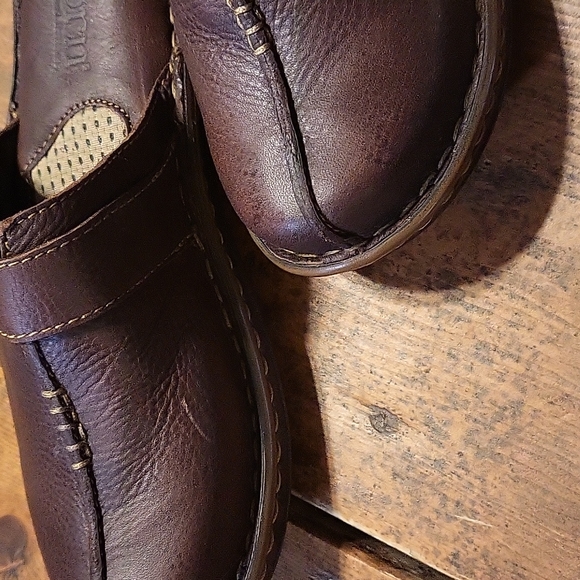 BORN Leather clogs sz 7 never worn - Picture 7 of 7